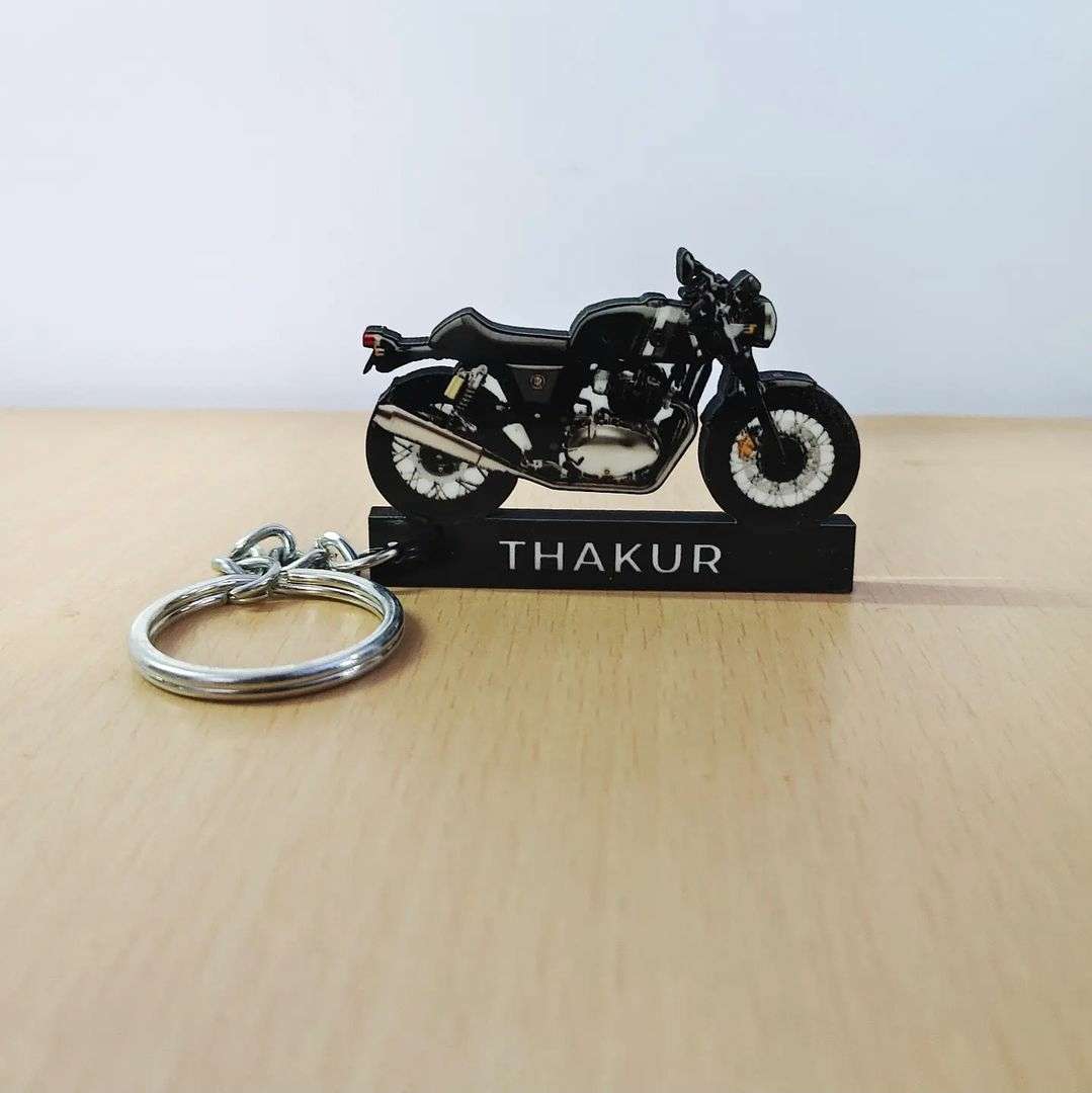 Royal enfield number hot sale plate keychain